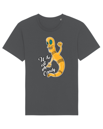 Worm asking who eat his candy Anthracite