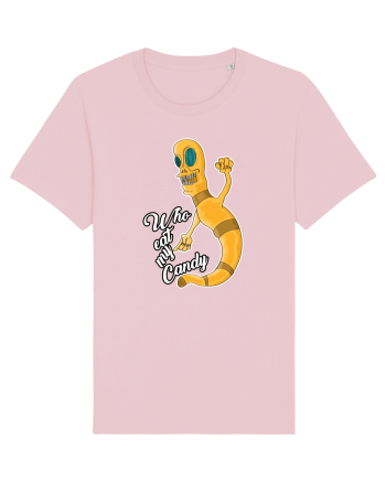 Worm asking who eat his candy Cotton Pink