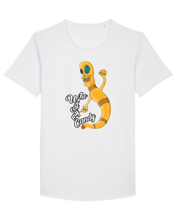 Worm asking who eat his candy White