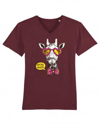 Girafă Hipster Burgundy