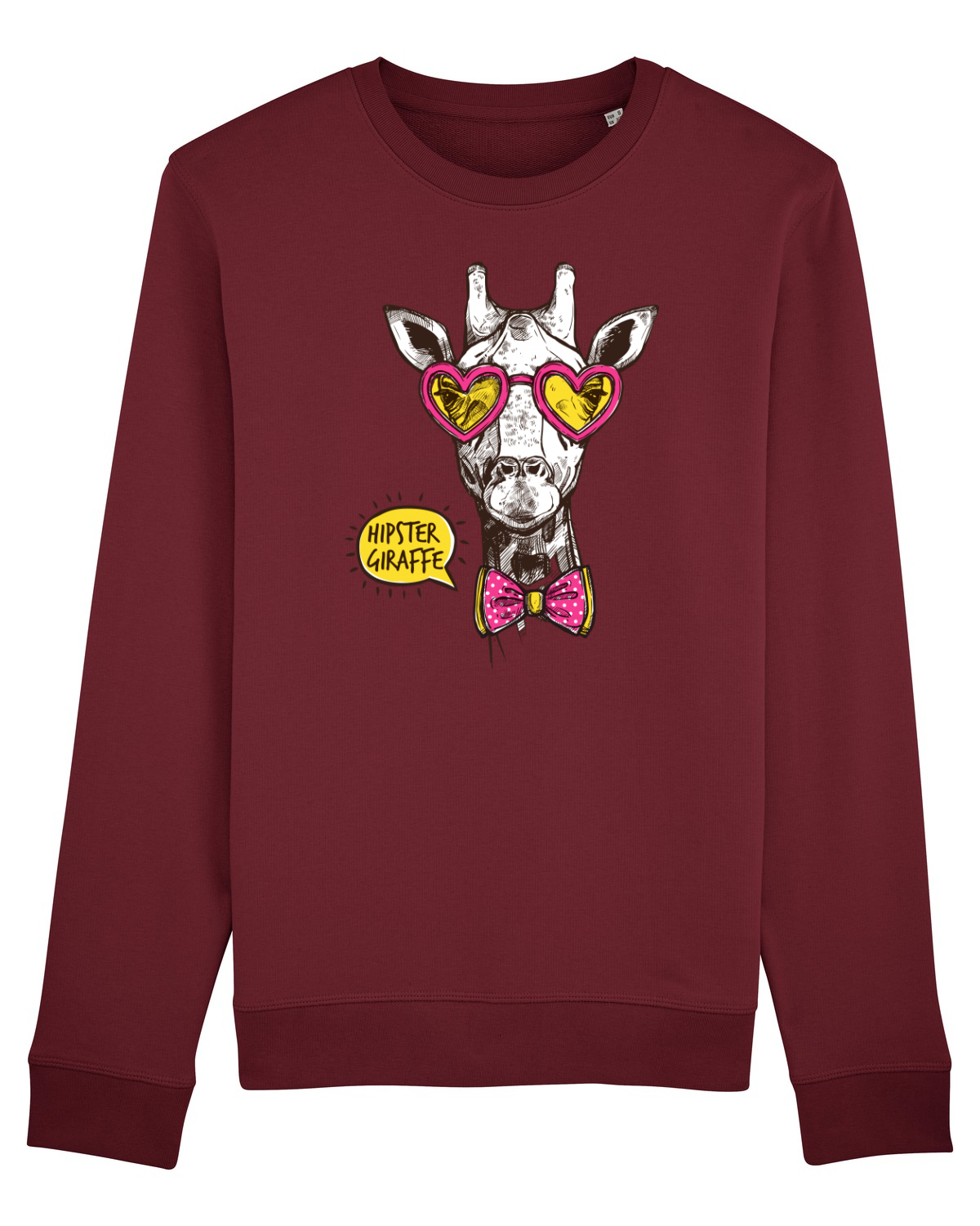 Bluză mânecă lungă Unisex Rise Burgundy