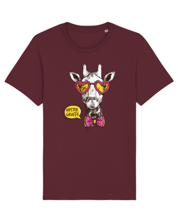 Girafă Hipster Burgundy