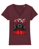 Guardian Soldiers Squid Game Tricou mânecă scurtă guler V Damă Evoker