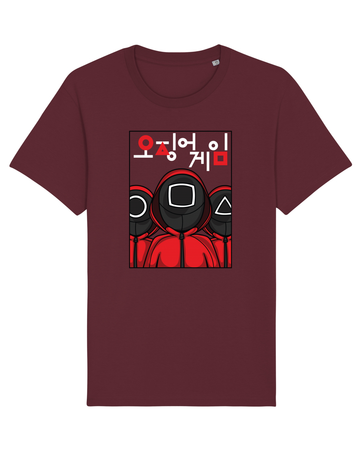 Tricou mânecă scurtă Unisex Rocker Burgundy