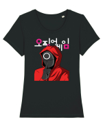 Guardian Circle Shhhh Tricou mânecă scurtă guler larg fitted Damă Expresser