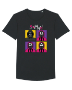 Front Man Squid Game Guardians Tricou mânecă scurtă guler larg Bărbat Skater