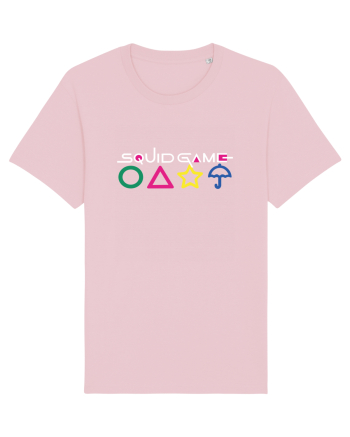 Circle Triangle Star and Umbrella Squid Game Cotton Pink