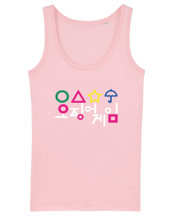 Circle Triangle Star and Umbrella Squid Game Corean Cotton Pink