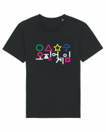 Circle Triangle Star and Umbrella Squid Game Corean Tricou mânecă scurtă Unisex Rocker
