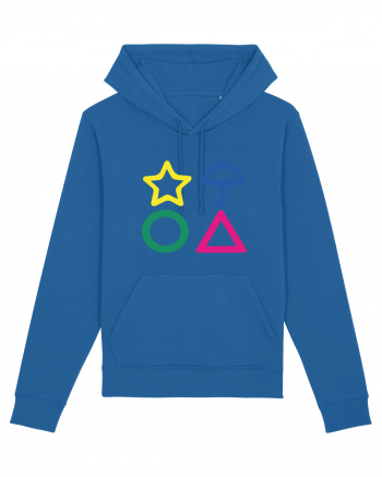 Circle Triangle Star and Umbrella Squid Game Royal Blue