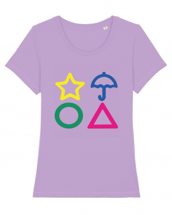 Circle Triangle Star and Umbrella Squid Game Lavender Dawn