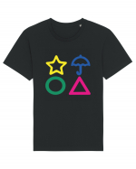 Circle Triangle Star and Umbrella Squid Game Tricou mânecă scurtă Unisex Rocker