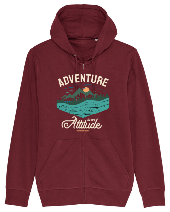 Adventure is an attitude - culori inchise Burgundy
