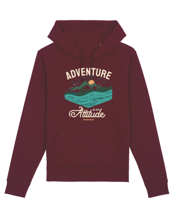 Adventure is an attitude - culori inchise Burgundy
