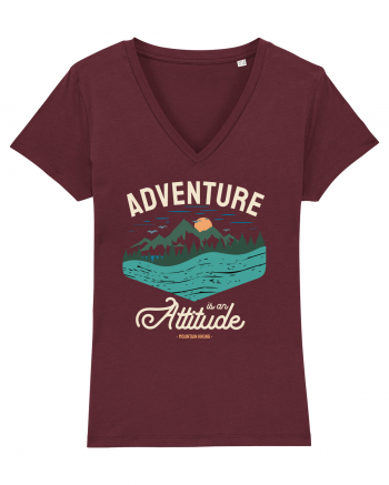 Adventure is an attitude - culori inchise Burgundy