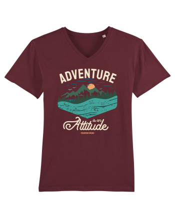 Adventure is an attitude - culori inchise Burgundy