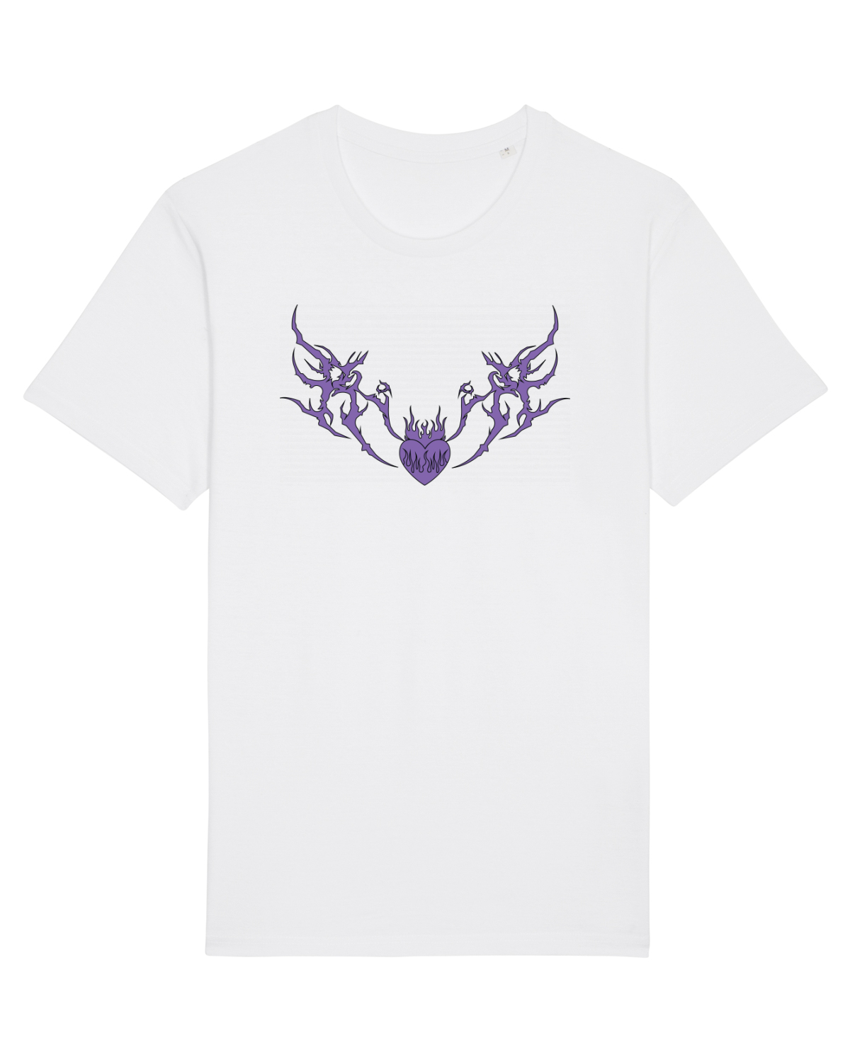 Tricou mânecă scurtă Unisex Rocker White