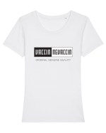 VACCIN / NEVACCIN Tricou mânecă scurtă guler larg fitted Damă Expresser