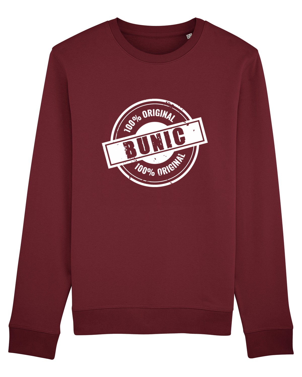 Bluză mânecă lungă Unisex Rise Burgundy