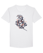 Cavaler Punk Tricou mânecă scurtă guler larg Bărbat Skater