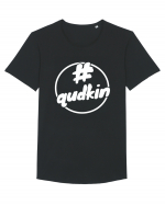 Qudkin Logo pentru fani Tricou mânecă scurtă guler larg Bărbat Skater