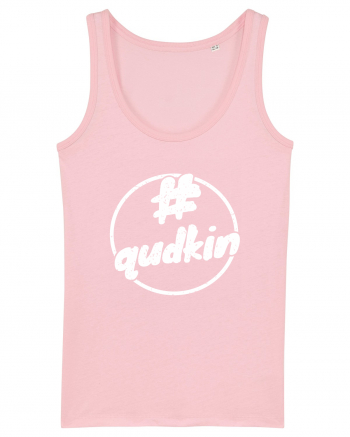 Qudkin Vintage Logo pentru fani Cotton Pink