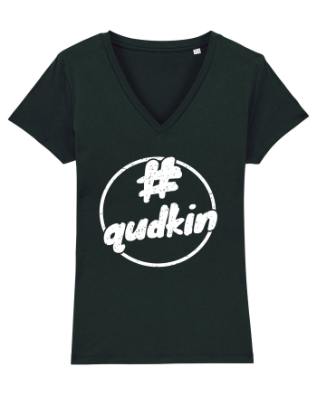 Qudkin Vintage Logo pentru fani Black