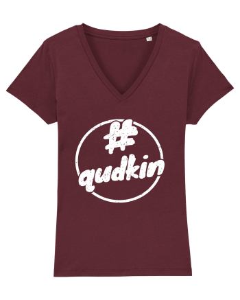 Qudkin Vintage Logo pentru fani Burgundy
