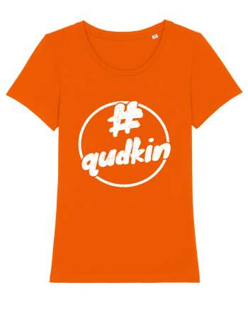 Qudkin Vintage Logo pentru fani Bright Orange