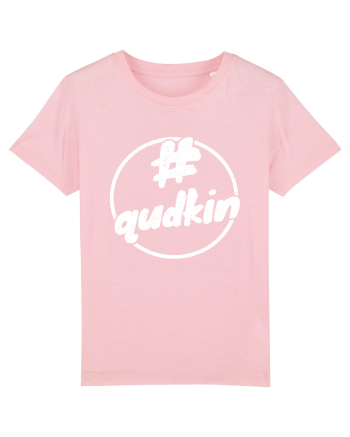 Qudkin Vintage Logo pentru fani Cotton Pink