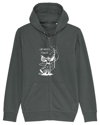 Cool Wizard Doing Magic - Unlimited Power! Anthracite