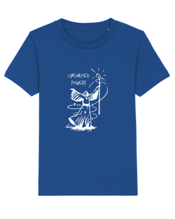 Cool Wizard Doing Magic - Unlimited Power! Majorelle Blue