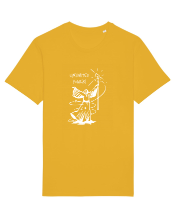 Cool Wizard Doing Magic - Unlimited Power! Spectra Yellow