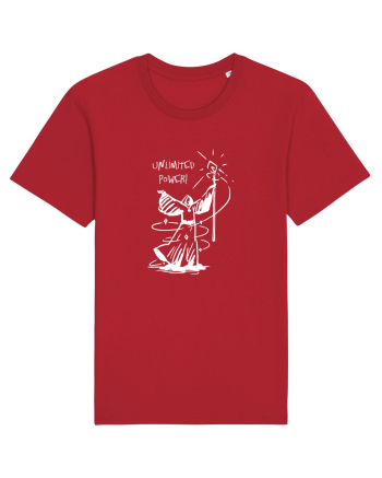 Cool Wizard Doing Magic - Unlimited Power! Red