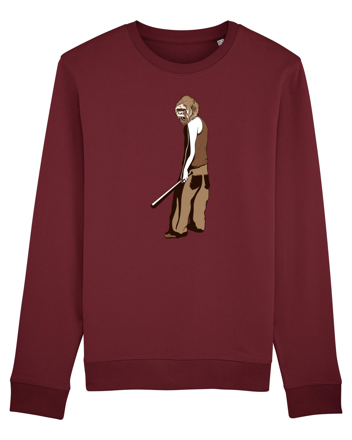 Bluză mânecă lungă Unisex Rise Burgundy