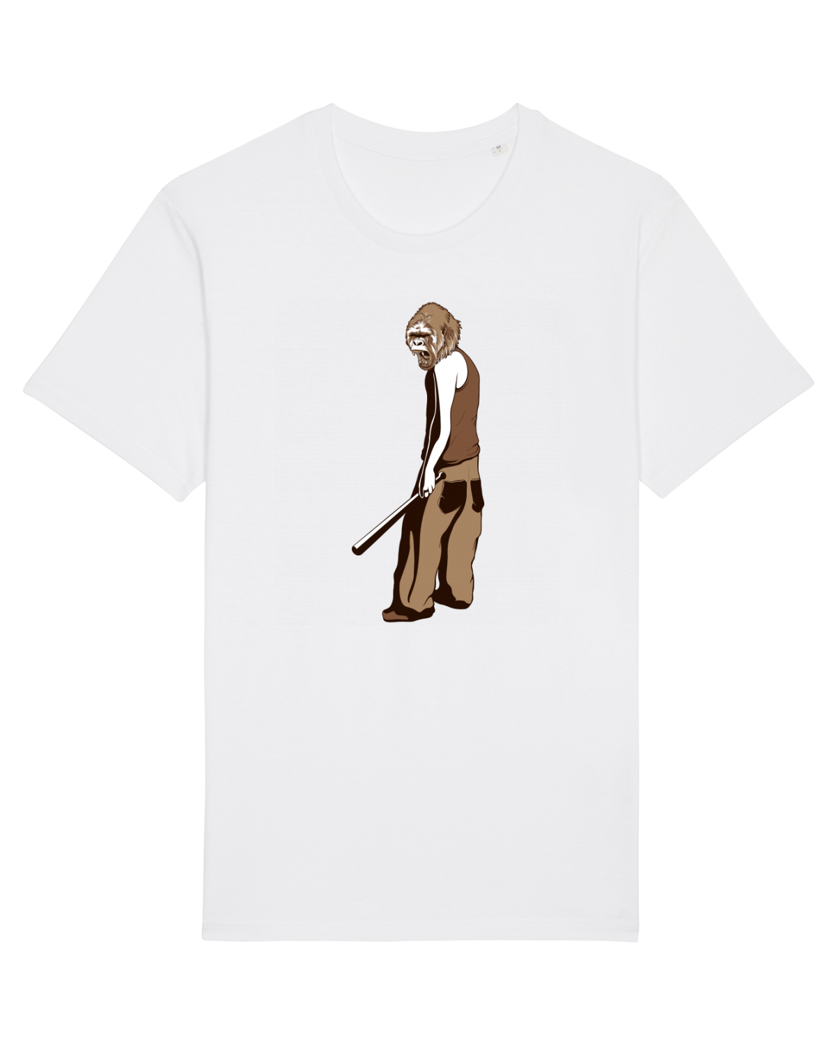 Tricou mânecă scurtă Unisex Rocker White