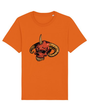 Evil Skull Bright Orange