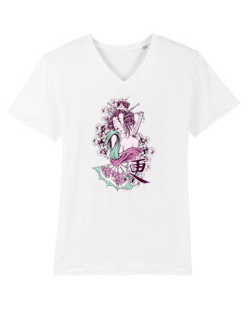 Geisha Samurai White