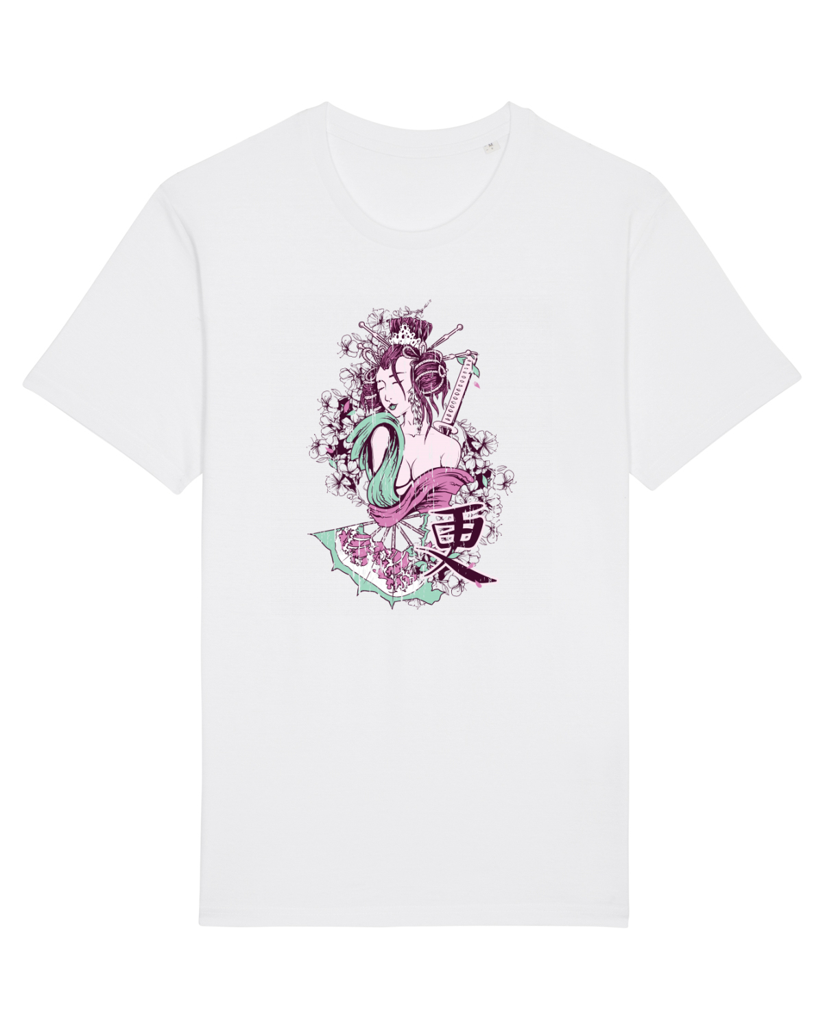 Tricou mânecă scurtă Unisex Rocker White
