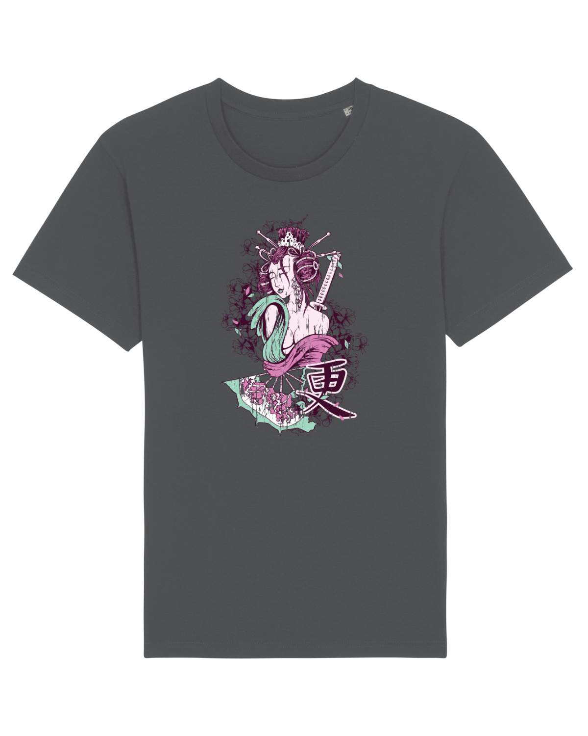 Tricou mânecă scurtă Unisex Rocker Anthracite