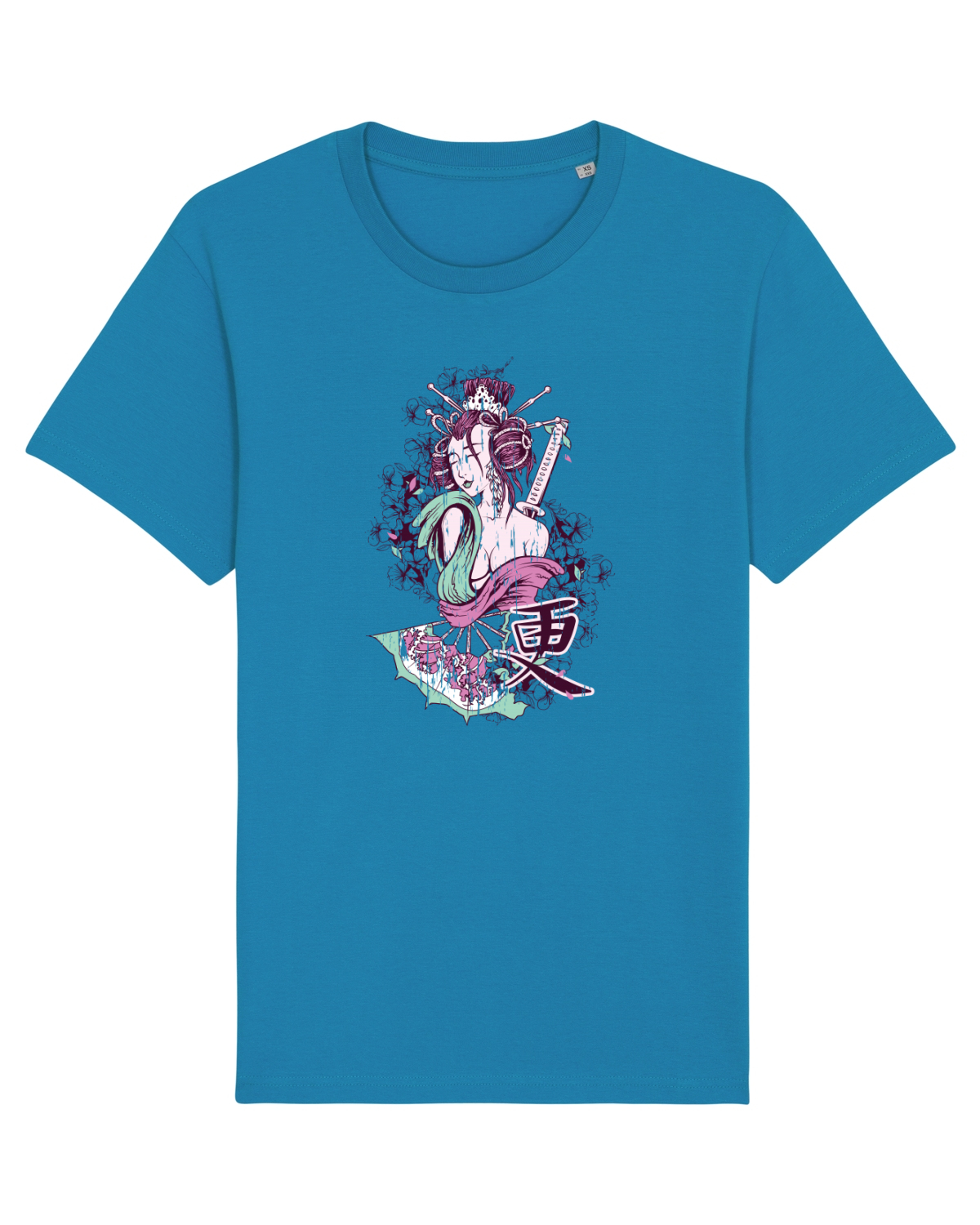 Tricou mânecă scurtă Unisex Rocker Azur