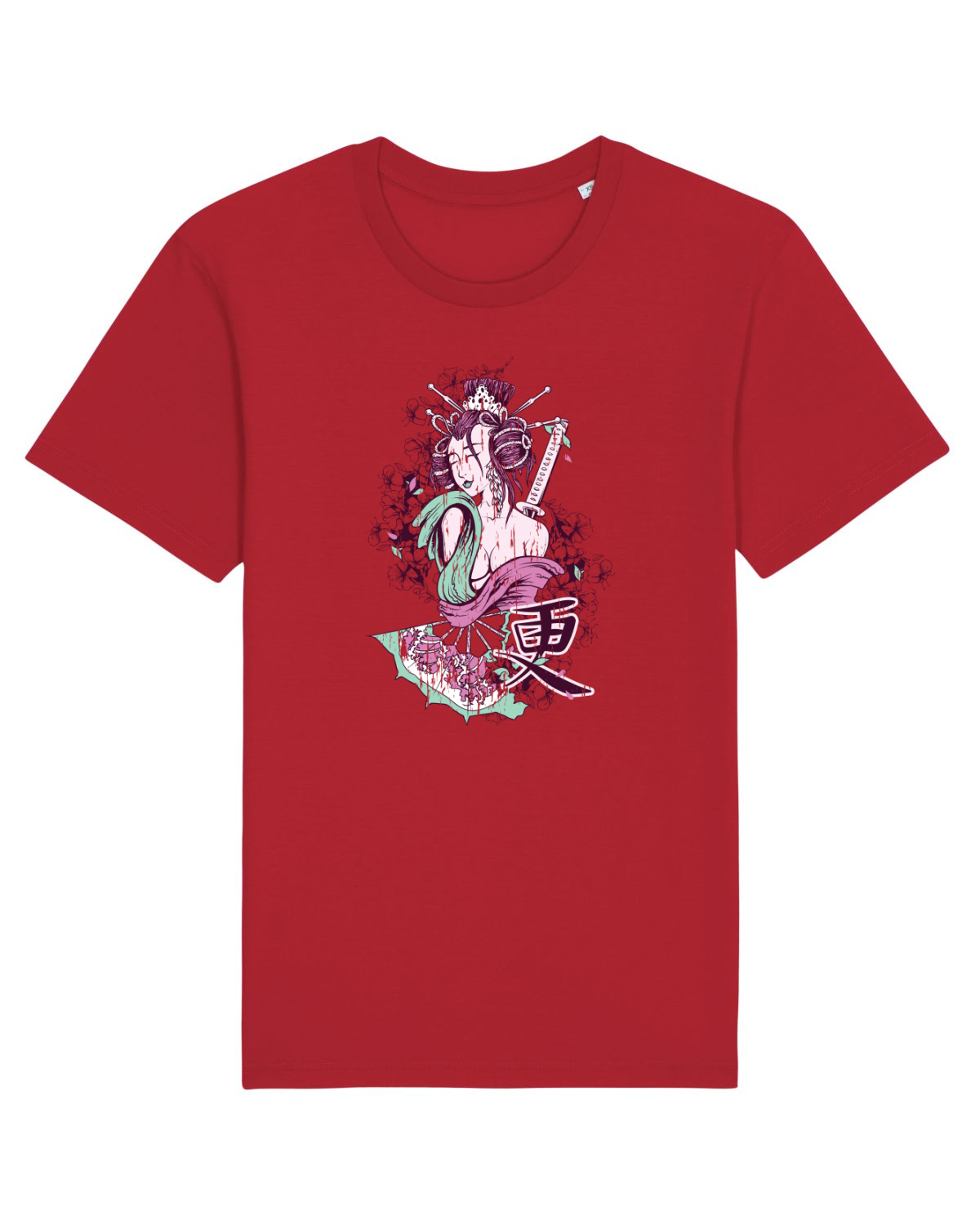 Tricou mânecă scurtă Unisex Rocker Red