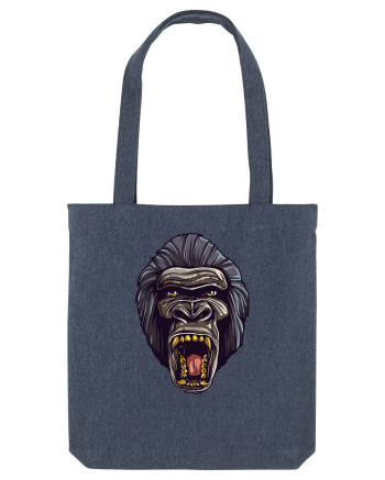 Gorilla Angry Face Midnight Blue