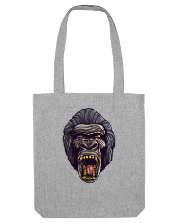 Gorilla Angry Face Heather Grey