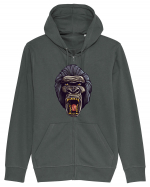 Gorilla Angry Face Hanorac cu fermoar Unisex Connector
