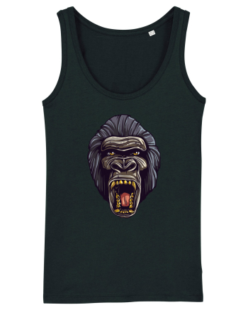 Gorilla Angry Face Black