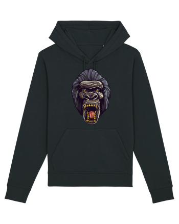 Gorilla Angry Face Black