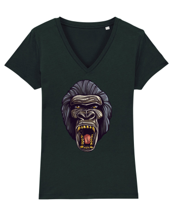 Gorilla Angry Face Black