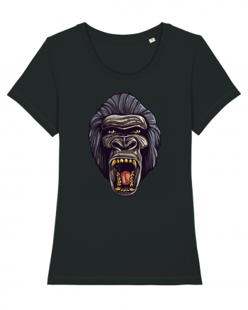 Gorilla Angry Face Black