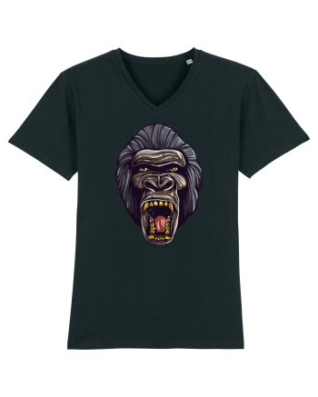 Gorilla Angry Face Black